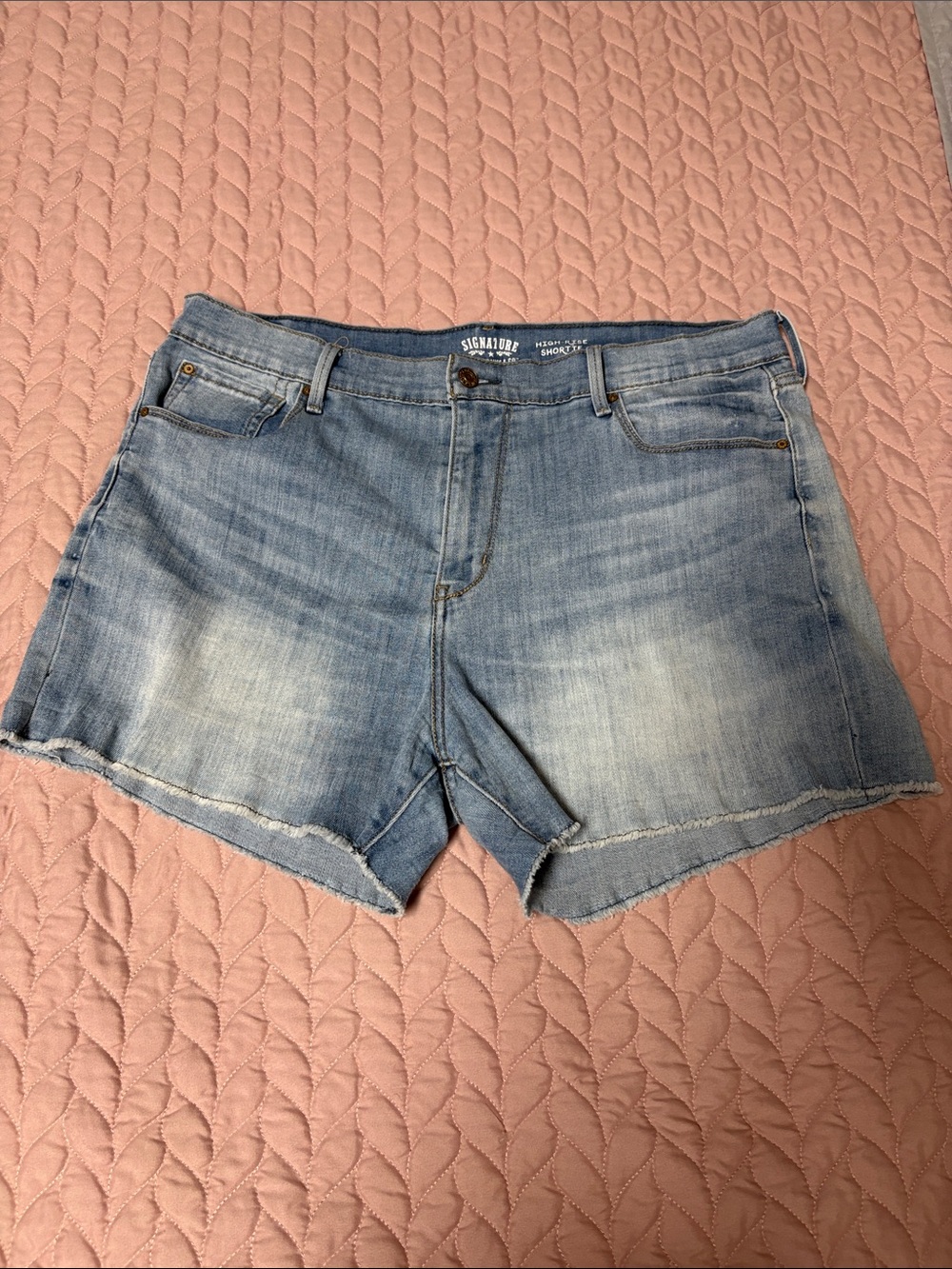 Levi’s High Rise Shortie Denim Shorts
